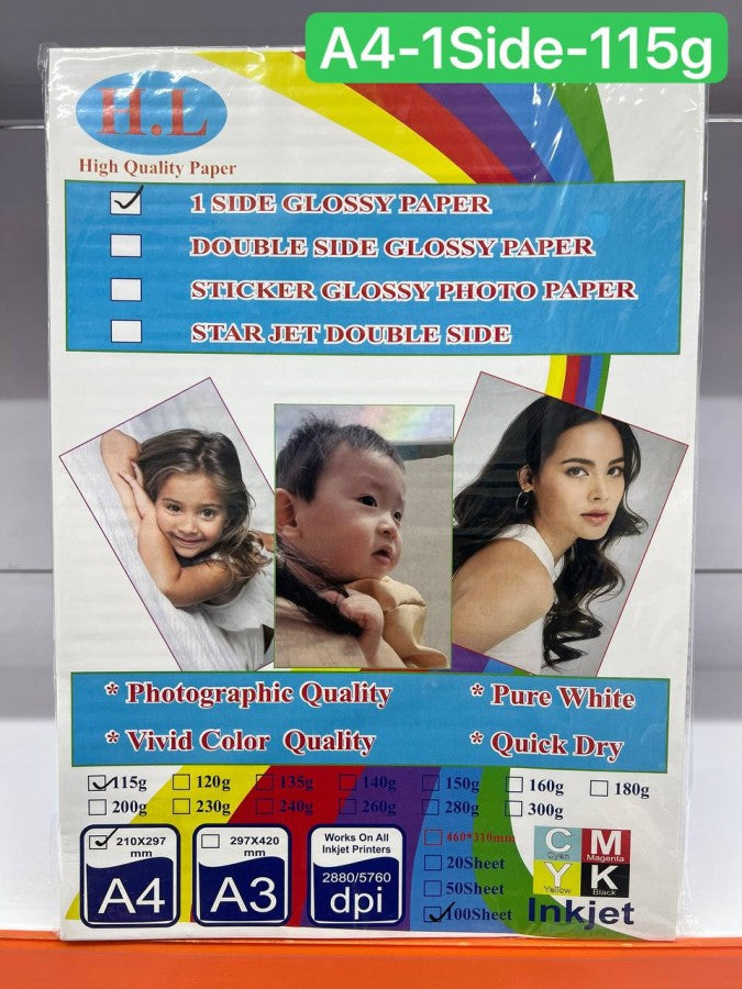 ក្រដាសរលោងម្ខាង-a4-115g