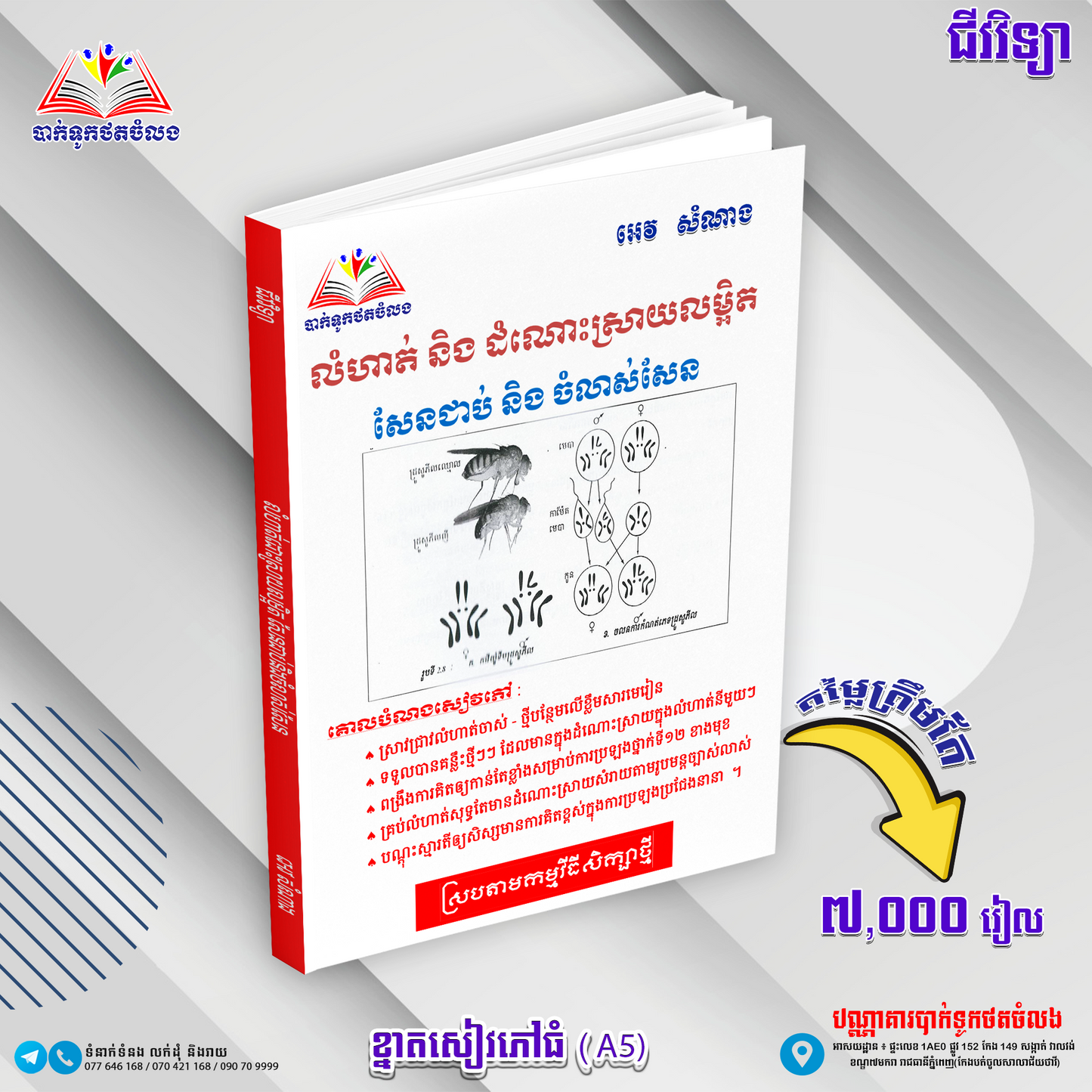 លំហាត់និងដំណោះស្រាយលម្អិត សែនជាប់ ចំណង់សែន