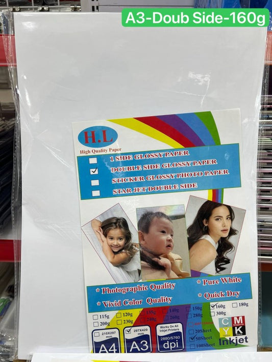 ក្រដាសរលោងសងខាង-a3-160g