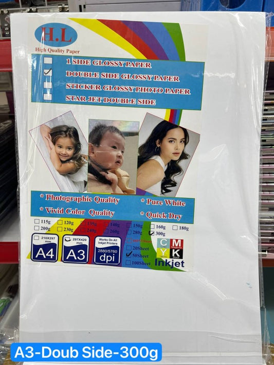 ក្រដាសរលោងសងខាង-a3-300g