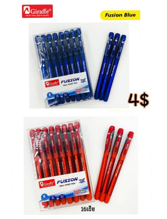 ប៊ិក-fusion-blue-red