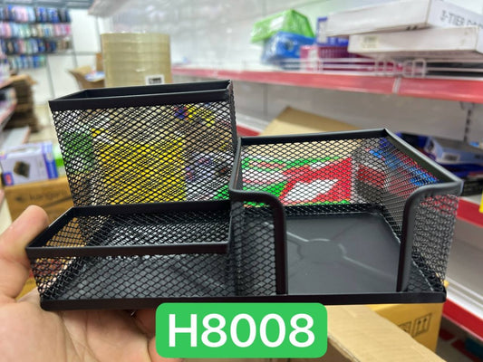 កំប៉ុងដាក់ប៊ិកខ្មៅជ្រុង-h8008