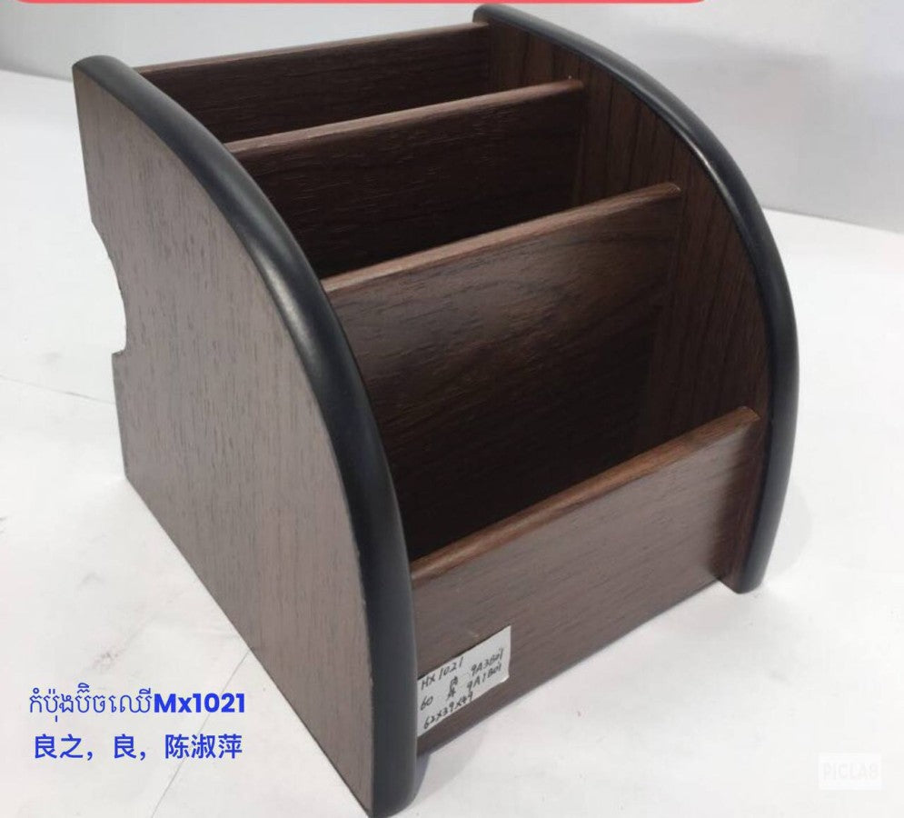 កំប៉ុងដាក់ប៊ិកឈើ-hx-1021