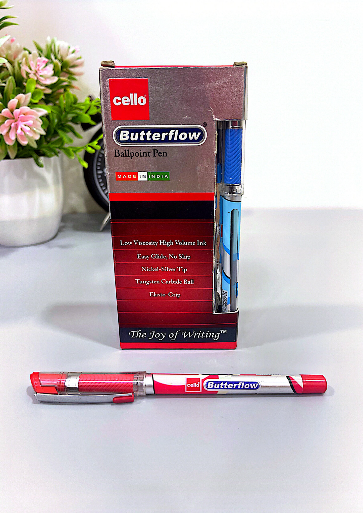 ប៊ិក Cello Butterflow Box 12 pcs