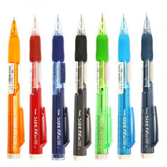 ខ្មៅដៃចុចល្អ-pentel-pd-255-mix-color