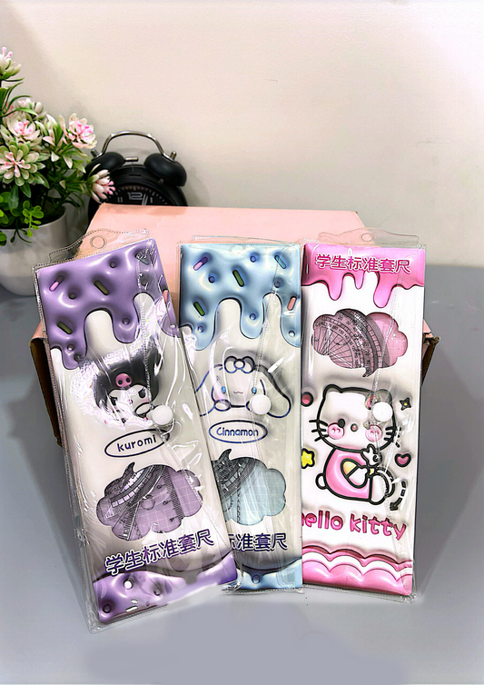 បន្ទាត់ Purple 14 X Blue 13 X Pink 13