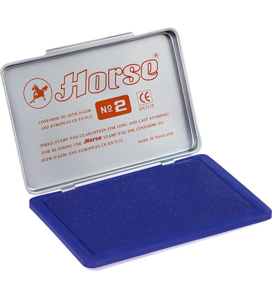 ប៉ុងផ្តិតមេដៃ-stamp-pad-horse-no-2-blue