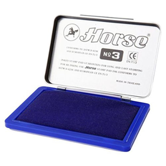 ប៉ុងផ្តិតមេដៃ-stamp-pad-horse-no-3-blue