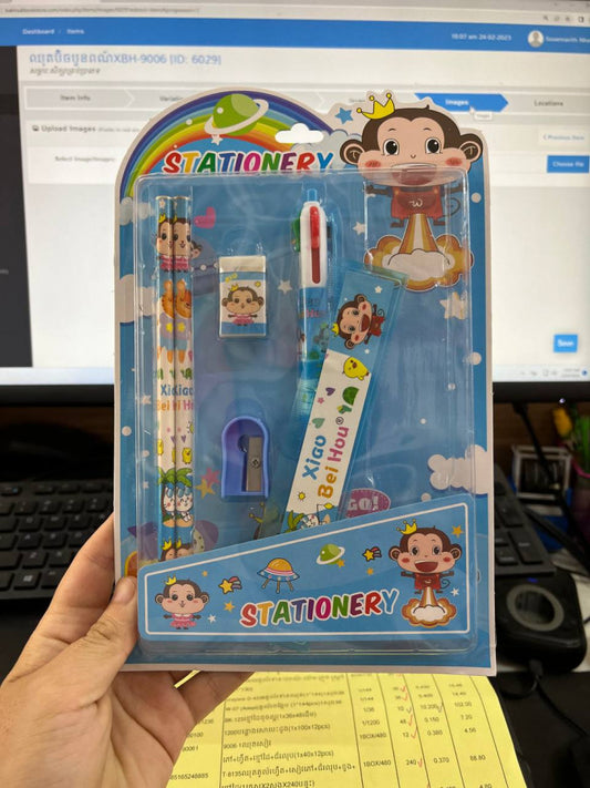 ឈុតប៊ិចបួនពណ៍xbh-9006